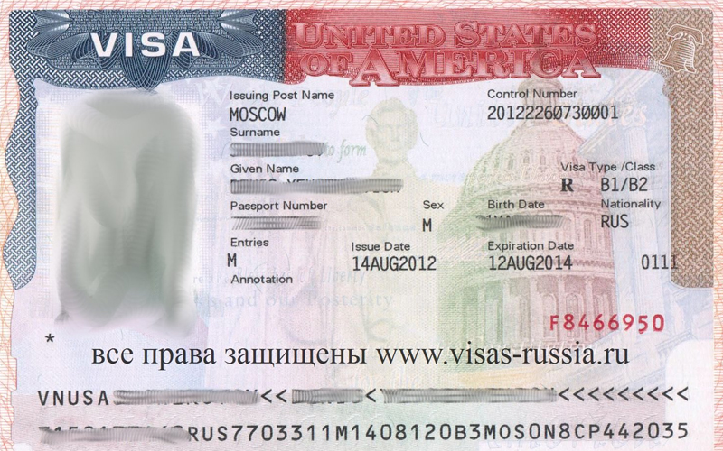 Виза в США